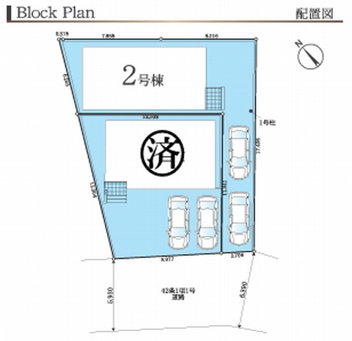 【区画図】 | 【仲介手数料０円】藤沢市本藤沢2期　新築一戸建て　2号棟　全2棟 | 【仲介手数料０円】藤沢市本藤沢2期　新築一戸建て　全2棟