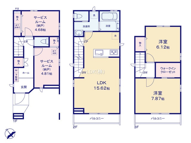 【間取り】 | 新築戸建／ふじみ野市上福岡５丁目（全2棟）