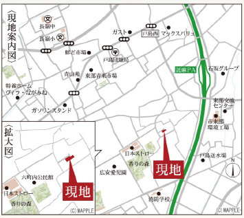 リーブルガーデン／東区戸島西第七／２号棟の地図