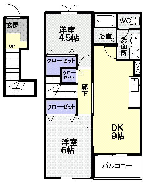 エクセレントヴィラ　Ａの間取り|間取図
