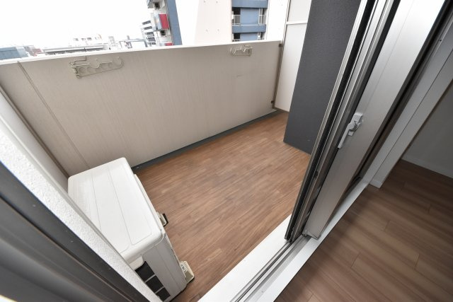 レオンコンフォート難波南のバルコニー