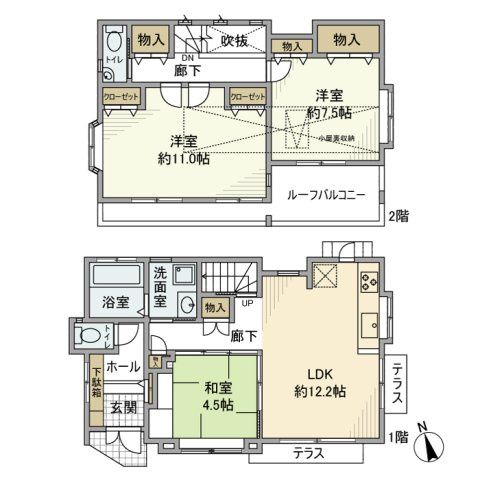 下瀬谷戸建の間取り
