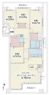 【間取り】 | ★仲介手数料無料★ネオグランデ鹿山