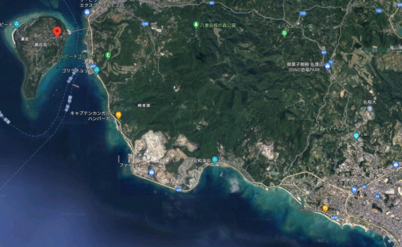 ☆本部町瀬底土地の周辺