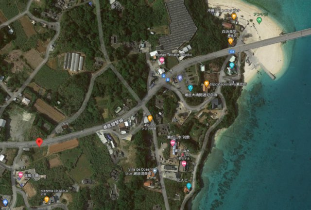 ☆本部町瀬底土地の周辺