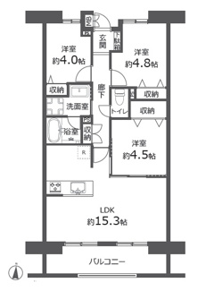 【間取り】 | ロイヤルシャトー浦和常盤