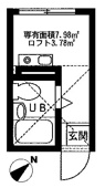 ロフト付き　ＵＢ付き