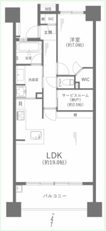 【間取り】 | 【プラウドタワー久屋大通】✨️仲介手数料無料✨️東桜小学校・冨士中学校