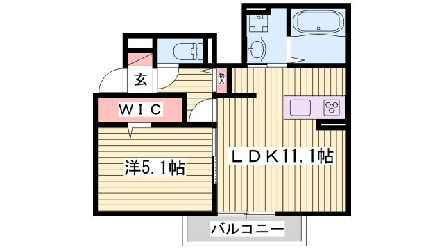 クローバー富士5号館の間取り