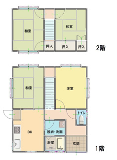 【間取り】 | 鳥取市面影2丁目　中古戸建て