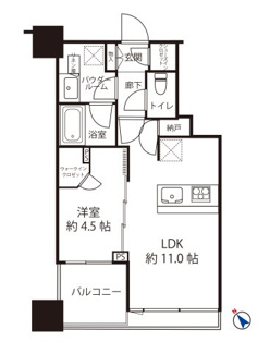 【間取り】 | シティタワー武蔵小山　