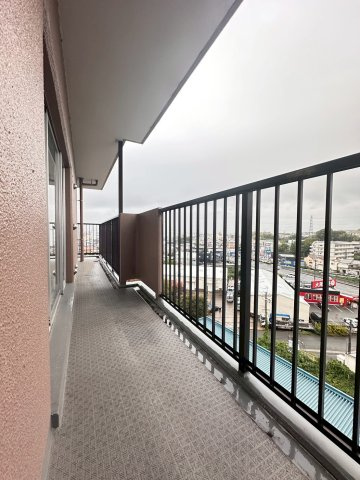 カルチェ茨木のバルコニー