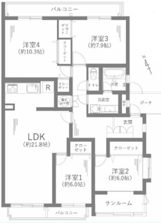 【間取り】 | ★仲介手数料無料★三旺マンション城山