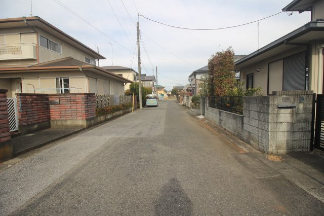 壬生町壬生丁　2期の前面道路含む現地写真|東側道路