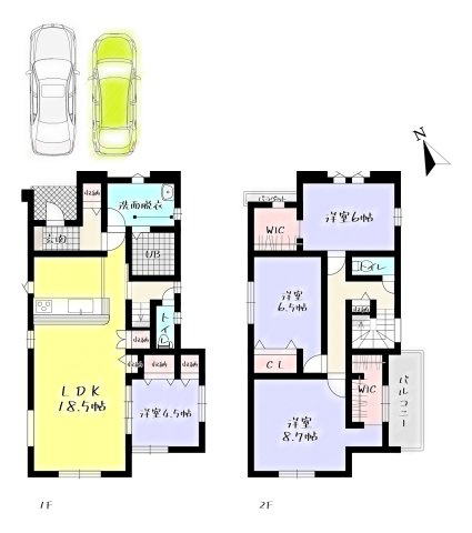 Adoble+アドブル＋小倉南区葛原東2丁目2期　【小倉南区　新築戸建て】の完成予想図|Adoble+アドブル＋小倉南区葛原東2丁目2期　【小倉南区　新築戸建て】