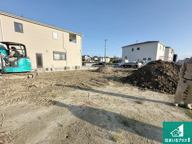 生駒郡斑鳩町龍田　第3期　新築一戸建ての外観|周辺は落ち着いた街並みの住宅地！子育てがしやすい住環境です！まだ未完成ですが、現地でしかわからない事もございます。是非一度ご覧ください。