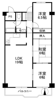 【間取り】 | 白川高層住宅11号棟