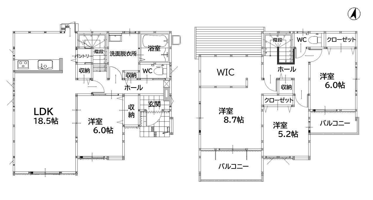 田川市大字川宮4期の間取り