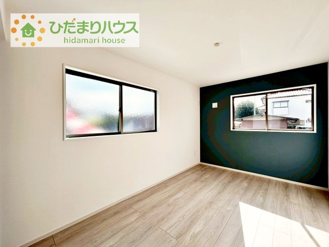 【寝室】 | 常総市豊岡町3期　新築戸建　1号棟 | 広めの主寝室は、ベッドの他にもパソコンデスクやドレッサーなども置けちゃいます(*^-^*)