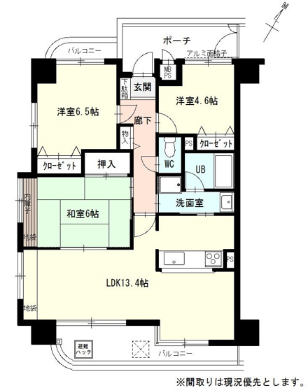 【間取り】 | 【商談中】ダイアパレス高知ヌーベルヴュー