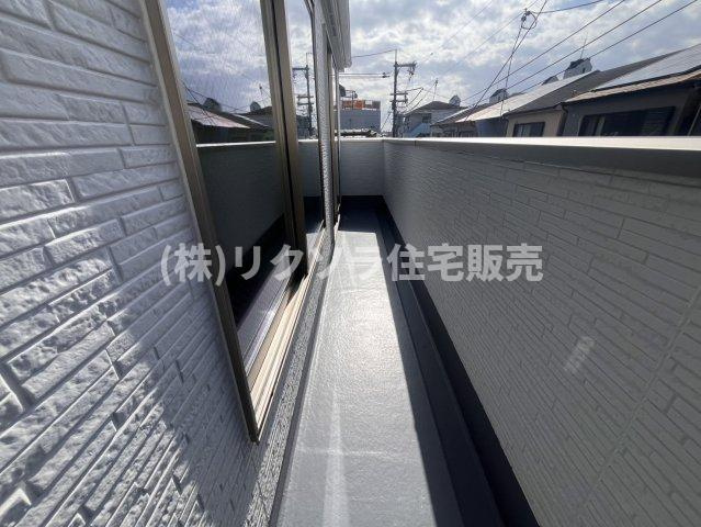 池田西町　新築一戸建てのバルコニー|■物件内覧・資金計画相談・住宅ローン相談、リフォーム相談、お問合せ受付中■
※当日・翌日のご内覧、ご相談はお電話でのお問合せがスムーズです！