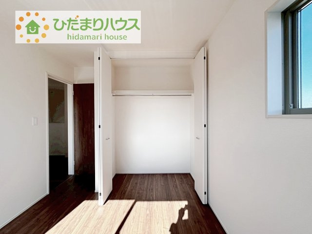 【収納】 | 第1常総市向石下　新築戸建　4号棟 | 全室にクローゼットが付いていて、お部屋の住空間もスッキリ広々使えそうです(^^)
