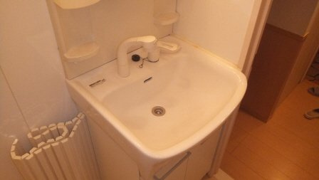 ベルデュールの洗面所|シャンプードレッサー付き