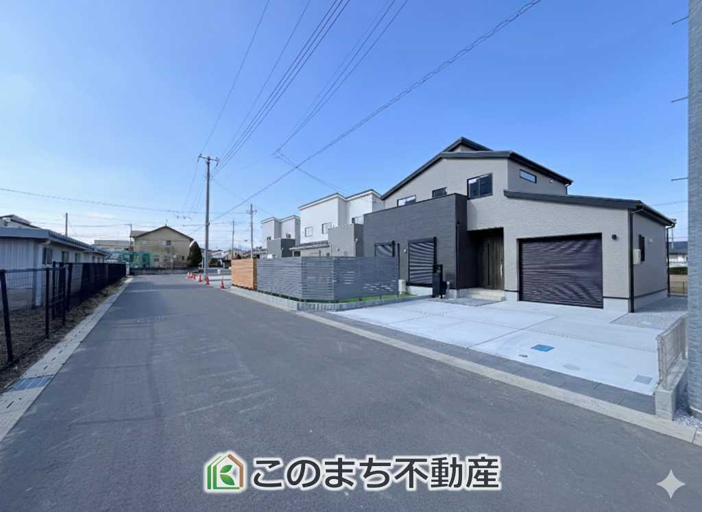 リナージュ那須塩原市下永田5丁目24-1期　3号棟の前面道路含む現地写真|前面道路含む現地写真