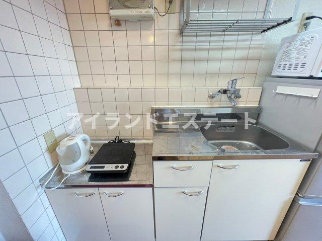 マンションメナハウス　駅近　高層階　家具家電付きのキッチン