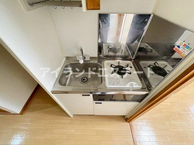 グロージェン代沢　バストイレあり　室内洗濯機置場　システムキッチンのキッチン