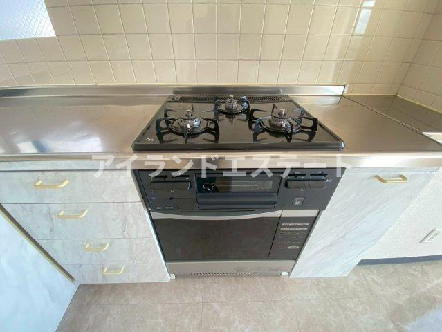 パインヒルガーデン　防音室付き　楽器相談可　オートロックのキッチン