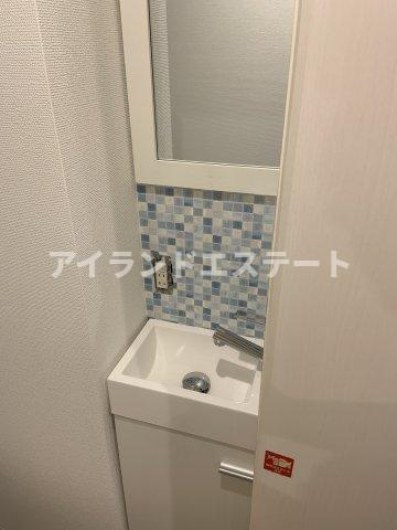 ヨネビル246　礼金0　角部屋　最上階の洗面所