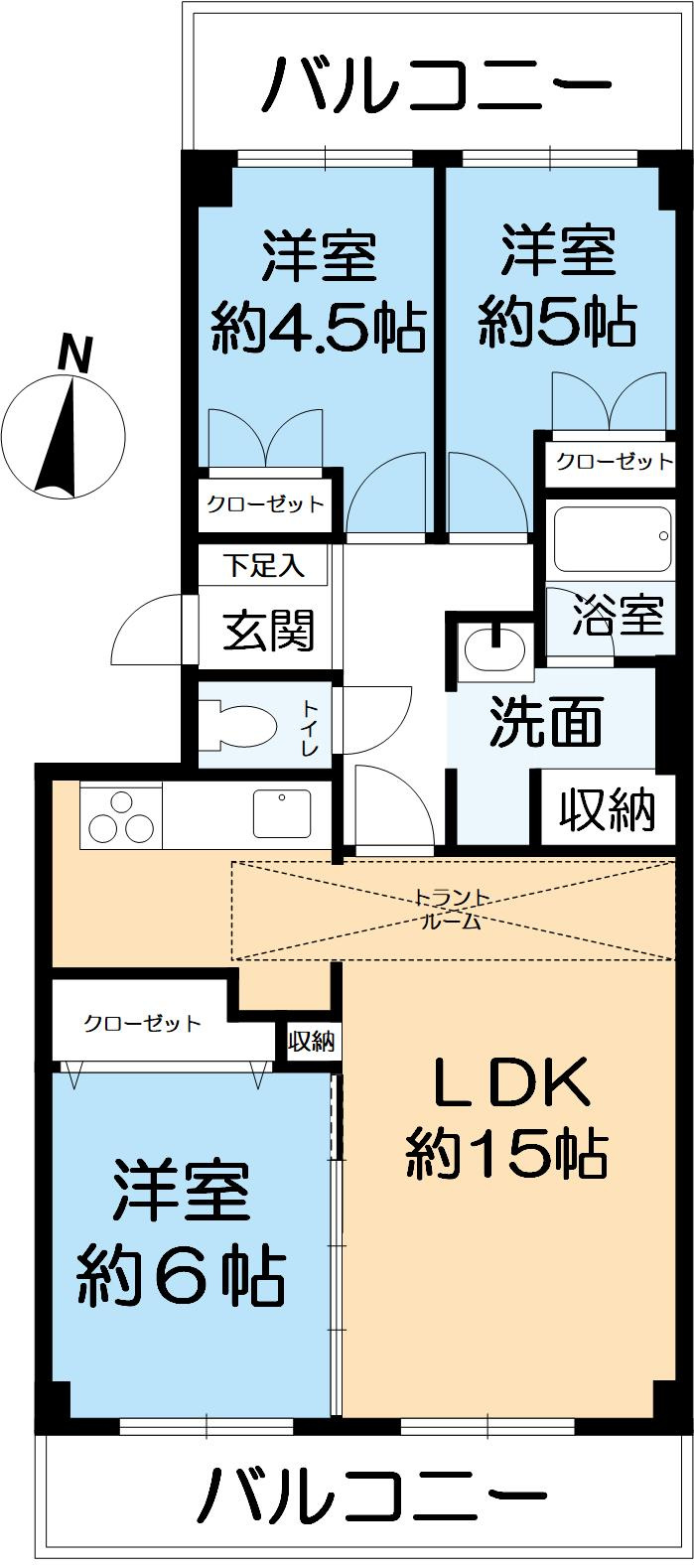 藤和ライブタウン上御影の間取り