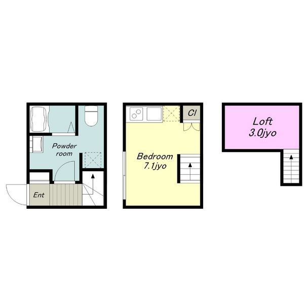 Noah八熊　名古屋市賃貸　仲介手数料無料の間取り