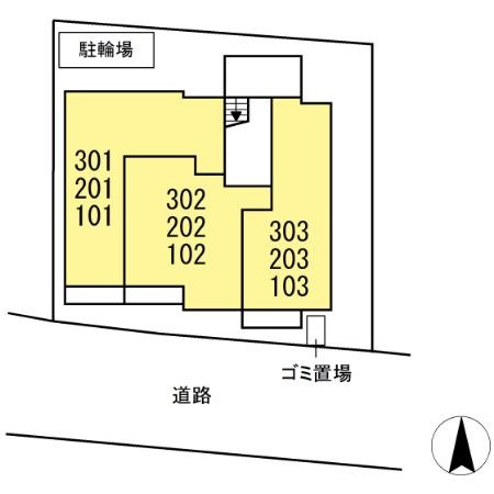D-comodo小金井貫井北町の区画図