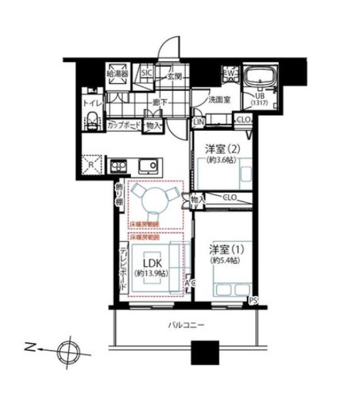 ★仲介手数料無料★KACHIDOKI THE TOWER（東京タワー、浜離宮恩賜庭園を望む）