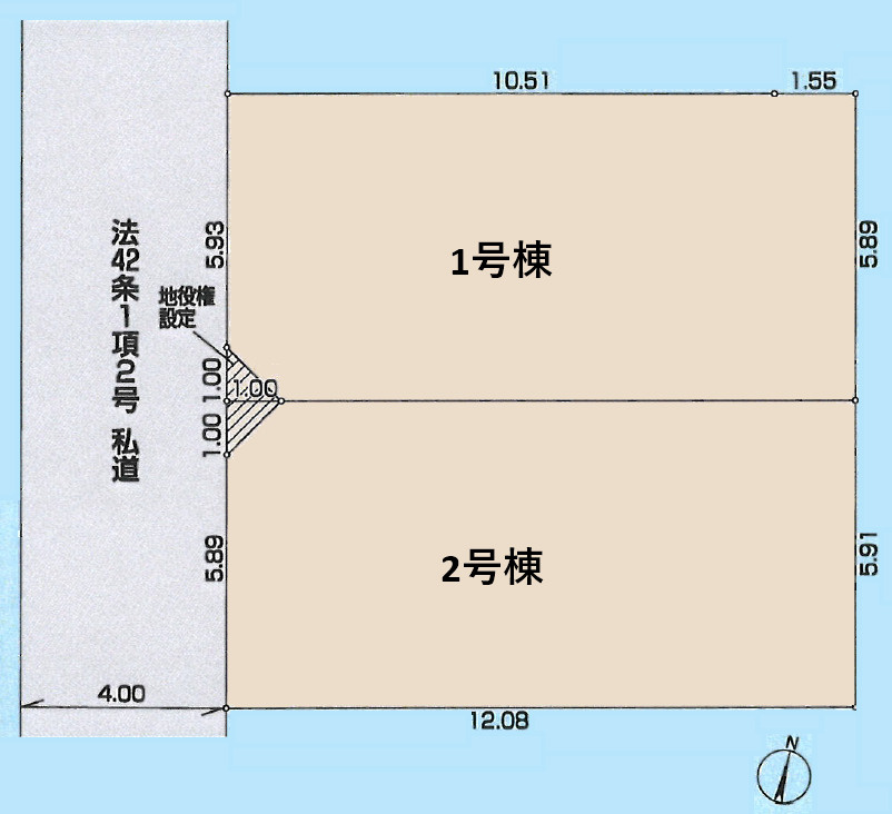 西東京市下保谷2丁目　新築戸建　全2棟の区画図|区画図

現地ご見学希望・資料請求などお気軽にお問い合わせ下さい！
03-5990-5201