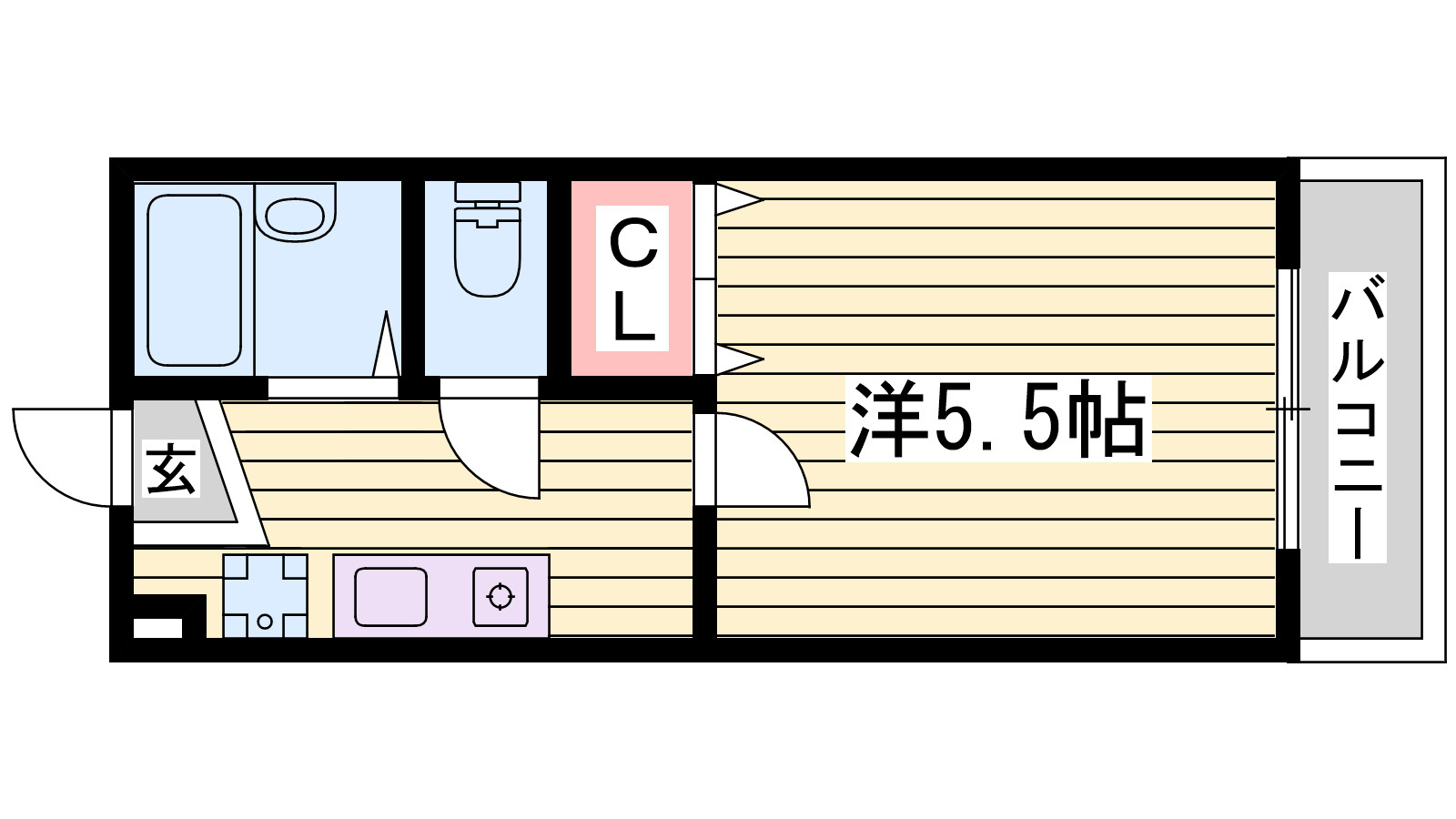 福田ハウスの間取り