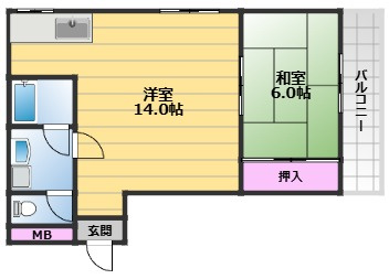 【間取り】 | 小松里マンション