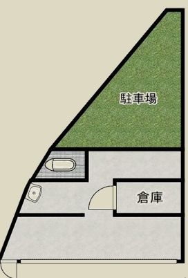 南田辺１丁目店舗の間取り