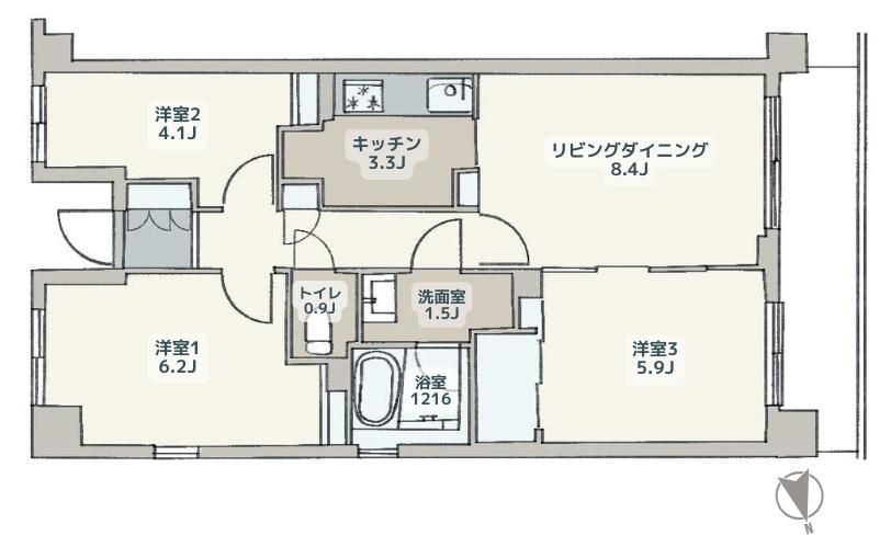 府中市白糸台３丁目の中古マンション