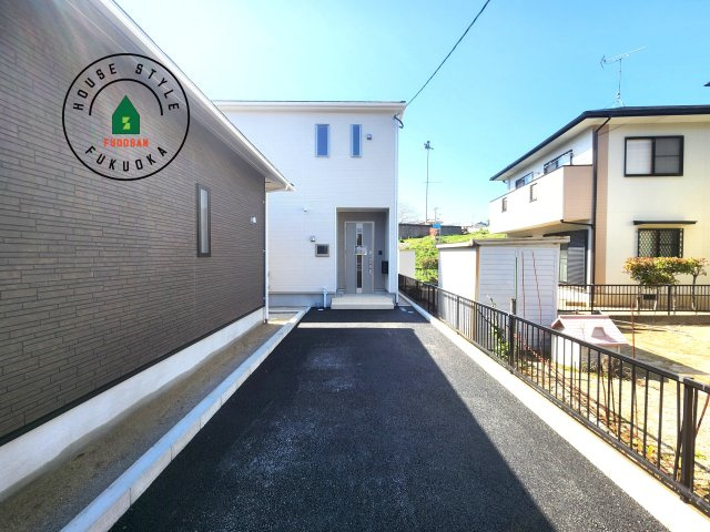 糟屋郡須恵町新原第5-3棟（1号棟）の外観|デザイン性のある外観です。
