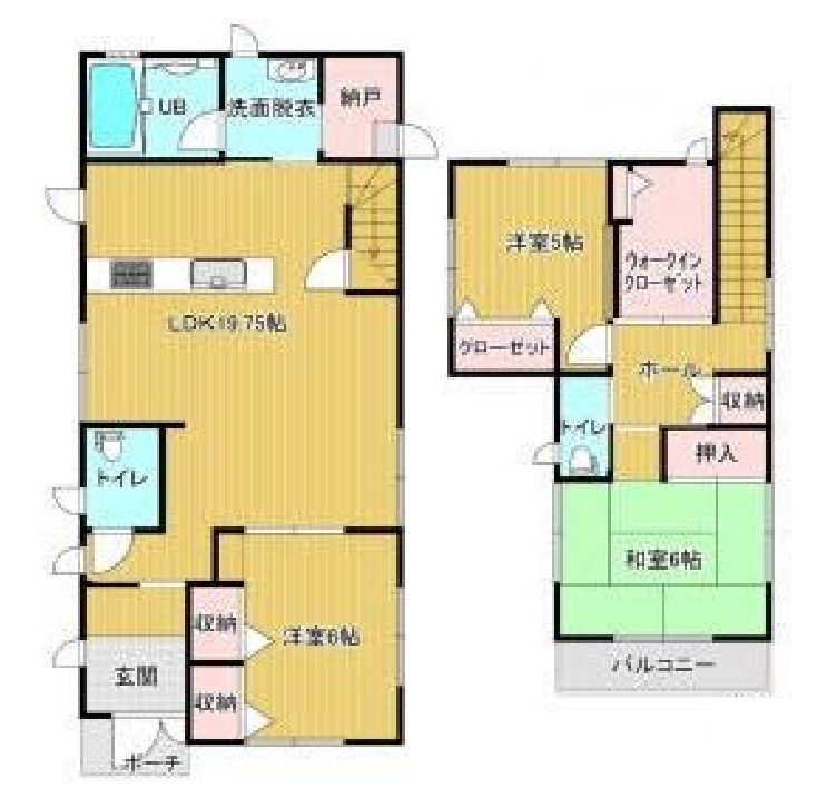 伊都郡かつらぎ町中飯降・中古戸建・116242の間取り