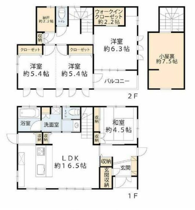 【中古戸建】伊勢崎市境百々の間取り|■間取り図｜敷地面積：231.27（約69.95坪）　建物面積：111.75（約33.8坪）