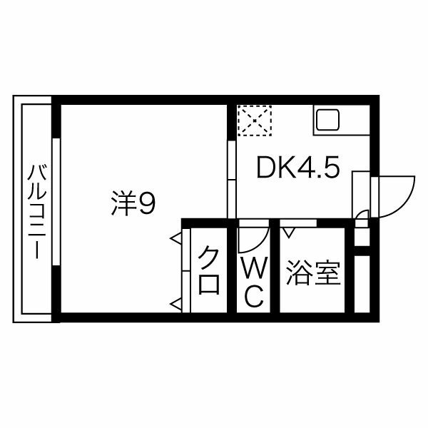 リバーコート西新の間取り