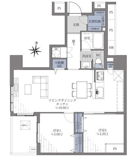 【間取り】 | グランドメゾン百道浜