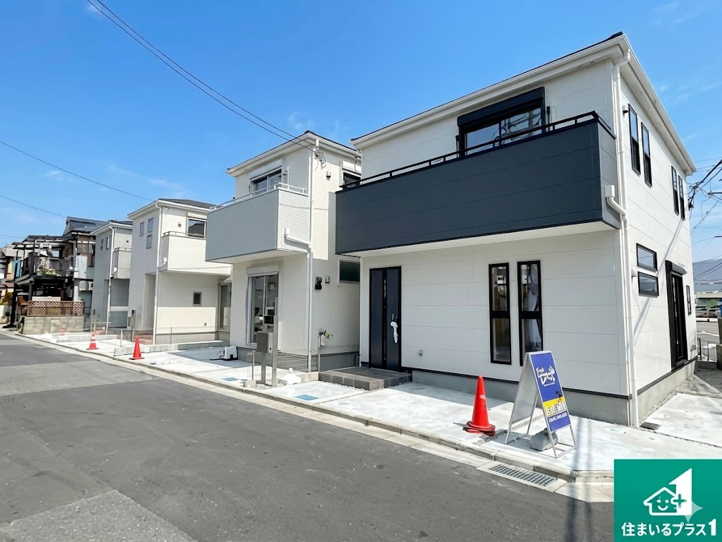29(土)30(日)現地見学可能！◆八尾市小畑町　全4邸の外観|周辺は落ち着いた街並みの住宅地！子育てがしやすい住環境です！まだ未完成ですが、現地でしかわからない事もございます。是非一度ご覧ください。
