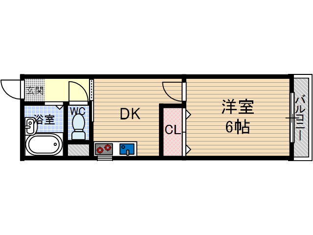 コーポ平尾の間取り