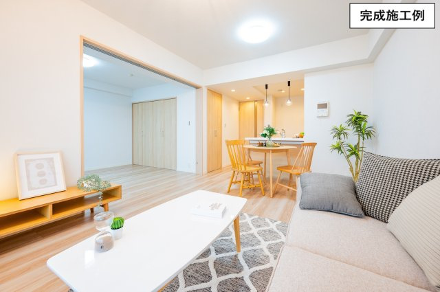 インプレスト高品の居間・リビング|※完成施工例の為、実際の仕様とは異なる場合がございます。