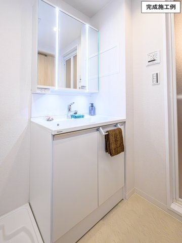 インプレスト高品の独立洗面台|※完成施工例の為、実際の仕様とは異なる場合がございます。